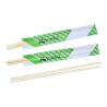 Buy cheap Printed Sleeves Biodegradable Round Bamboo Chopsticks Customised from wholesalers