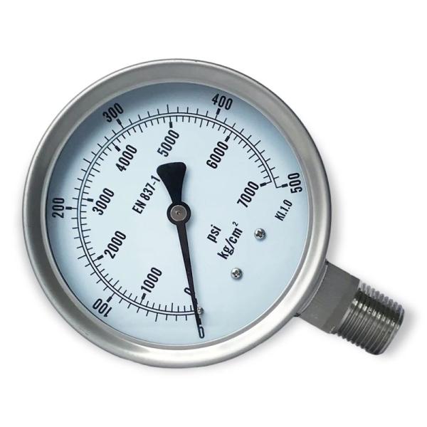 Buy cheap All Stainless Steel Water Pressure Gauge Glycerin Manometer 100mm from wholesalers