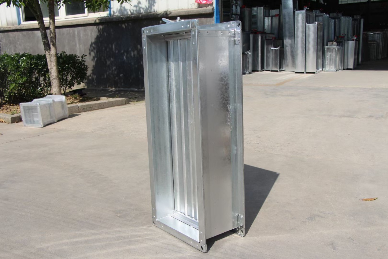 Galvanized Sheet DC24V Round Fire Dampers Manual Reset For Hotel