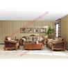 Buy cheap European Country Style Classic Solid Wooden Sofa Made by Italy Leather and Fabric Sofa Set from wholesalers