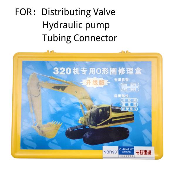 Buy cheap Excavator Seal Kits E320 E312 NBR90 Distributing Valve Hydraulic Pump Tubing Connector from wholesalers