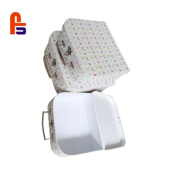 Buy cheap Child's Cardboard Suitcase Box Metal Handle Offset Printing CE ISO BSCI Approval from wholesalers