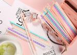 Custom Printed Colors Polka Dot Paper Straws Earth Friendly 7.75 Inches Long