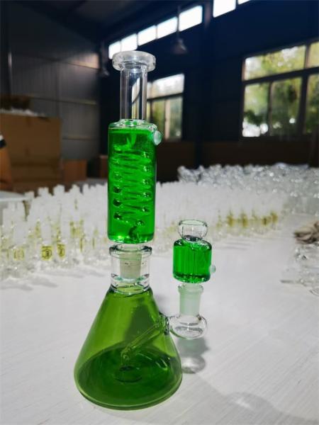 5mm Thick Glass Water Bongs Borosilicate 18 Inch Tall Multicolor Ice Perc Glass