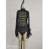 Buy cheap Costume Girls Dancewear Black And Gold Color Lace 100% Polyester from wholesalers