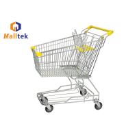 Buy cheap Asian 4 Wheel Retail Hand Supermarket Shopping Trolley Cart 60-240 Liter product