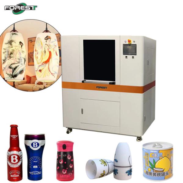 Buy cheap CMYK Rotary Inkjet Printer For Bottle Can Cup Glassware With 1-6 Print Heads from wholesalers