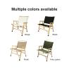 Buy cheap Custom Logo Oak Wood Portable Camping Chair Fold Out Large from wholesalers