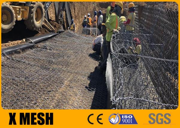 Buy cheap En 10223-3 Standard Hexagonal Gabion Mesh 3.2mm Selvedge Wire For Dam Protection from wholesalers