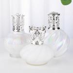 White Glass Cosmetic Packaging Spherical Shell Pattern Catalytic Aromatherapy