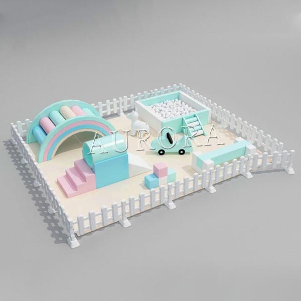 Custom Color Foam Playground Equipment Soft Play Merry Go Round Event Party