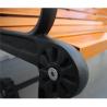 Buy cheap 1800mm Solid Timber Outdoor Bench Seat , Traditional Wooden Bench With Steel Frame from wholesalers