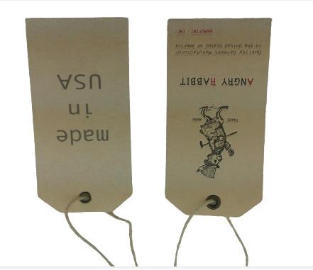 Buy cheap Eco Friendly Brown Hang Tag Custom Kraft Paper Tags For Clothing Labels from wholesalers