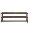 Buy cheap Long TV Stand with Metal Frame, Rustic Industrial Television Stand, Large Television Table, LTV50BX from wholesalers