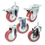 5 Inch Rigid Wheel Top Plate Pvc Anti Entanglement Medium Duty Casters Suppliers
