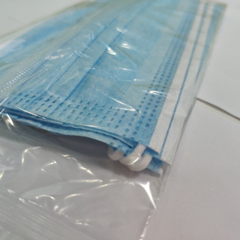 Foldable Disposable 3 Ply Face Mask With Wearloop For Safety And Air Pollution