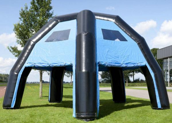 Buy cheap Adverstisment Inflatable Event Tent Commercial Black Blue Waterproof from wholesalers