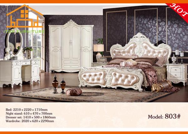 Buy cheap pulaski retro white wicker art deco bamboo curio discount russian antique bedroom furniture bed packages from wholesalers
