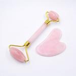Double Hoop Custom Jade Face Roller Quartz Guasha Stone