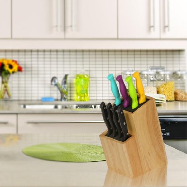 Buy cheap customized bamboo knife block with high quality and wholesale price from wholesalers