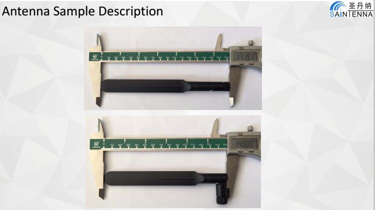 50 Ohm 4G LTE Outdoor Antenna 2300MHz Customized Gain SMA-J Plug Connector
