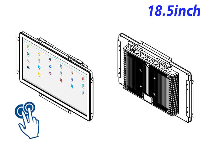 18.5-Inch Android Touch Screen for Medical Devices and Public Information Displays