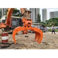 Buy cheap 360 Degree Excavator Rotating Grapple Q345B Hydraulic Log Grab product