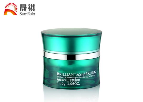 Buy cheap Acrylic Green 50g Lotion Bottle Empty Cream Jar Cosmetic Packaging Set Bottle 120ml from wholesalers