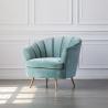 Buy cheap Modern fancy design living room furniture single seat sofa event wedding sofa stainless steel legs velvet sofa chair from wholesalers