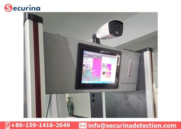Buy cheap Temperature Monitoring Walk Through Thermal Scanner Fever Screening Metal Detector Door from wholesalers