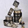 Buy cheap FAMOUS Black Gilding Custom Silk Ribbon Printed For Logo Gifts Tapes Webbing Wholesale from wholesalers