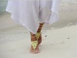 crochet barefoot sandal, bangle, anklet, bridesmaid accessories,bridal