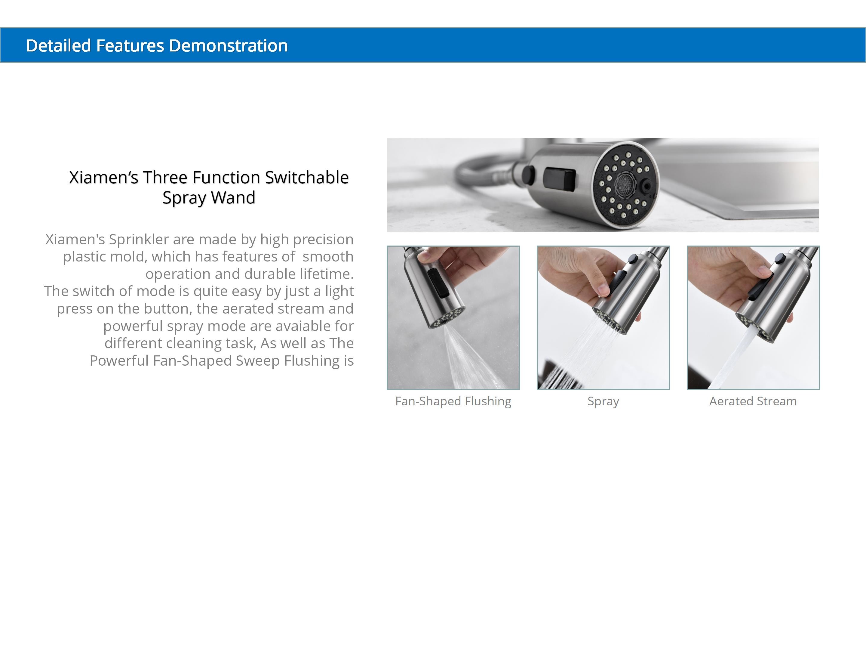 Extendable Flexible Hose Kitchen Faucet