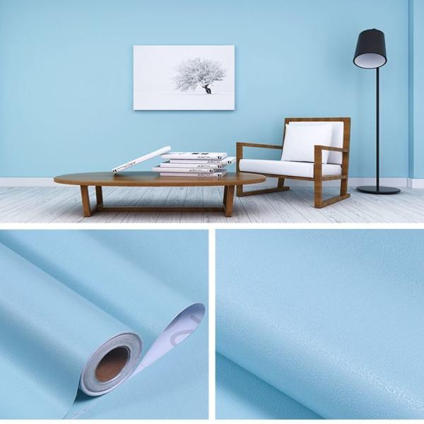 Buy cheap Blue Color Peel and Stick Wallpaper 3d Plain Solid Color Wallpaper for Soundproofing in Home Decoration from wholesalers