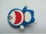 2D/3D Cute Doraemon Shape Rubber PVC Label Pins Badges With Safety Clip For