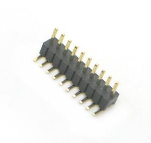 Buy cheap 1.27mm  Pin Header Connector  Dalee single row 90°DIP 10 PIN black ROHS from wholesalers