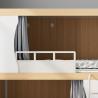 Buy cheap Youth-Friendly Twin Steel and Wood Bunk Bed for Dormitory or Loft Apartment Support customization from wholesalers
