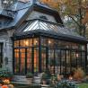 Buy cheap Glass Sunroom Entrance Door Wrought Iron Waterproof Greenhouse Metal Villa House Decoration from wholesalers