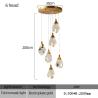 Buy cheap Nordic diamond chandelier Luxury Crystal Light New Design Gold staircase chandelier(WH-CY-215) from wholesalers