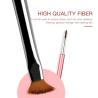 Buy cheap Metal Handle Triangle Nail Gel Paint Brush 12pcs Set Nail Polish Brush from wholesalers