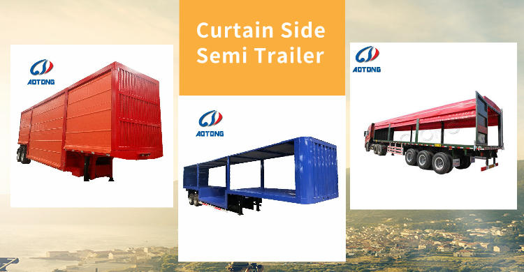 Customised 3 Axles Curtain Side Cargo Trailer for Smooth and Safe Transportation