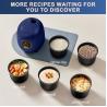 Buy cheap Mini Rice Cooker 2.5 Cups Uncooked, Healthy Ceramic Coating Portable Rice Cooker, 1.2L Travel Rice Cooker Small from wholesalers