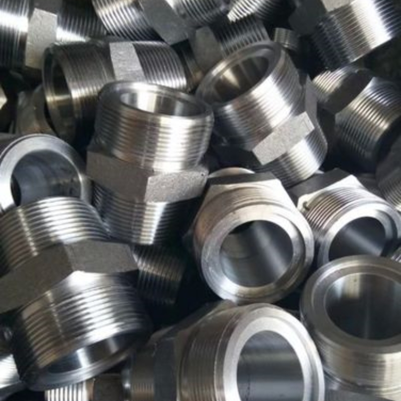 Forged Hex Nipple Head Code Hexagon Inconel 601 Customizable 1/8-4 INCH SCH80-SCH160 NiCr23Fe/NC23FeA for Industry Applications
