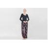 Buy cheap Black Women'S Nightgown Sets , Women'S 2 Piece Pajamas Sets Lace Trimed from wholesalers