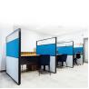 Buy cheap Blue Single Cubicle Office Workstation Desks 30mm With Divided Boards from wholesalers