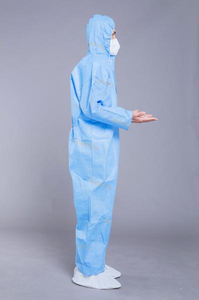 Buy cheap Antibacterial PP Non Woven 35g Disposable Work Coveralls from wholesalers
