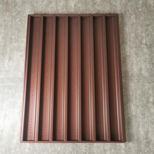 Buy cheap 600*800*26mm 7 rows Baguette Baking Tray 1.2mm Aluminum from wholesalers