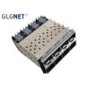 Buy cheap 2x4 Fiber Female Connector 10Gbps Data Rates SFP+ Cage Connector with EMI Gasket from wholesalers