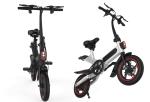 Elegant Lightest Electric Folding Bike 350W Motor 12 Inch Portable Design
