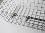 Custom Size TUV Proof Supermarket Display Racks , Store Shopping Baskets